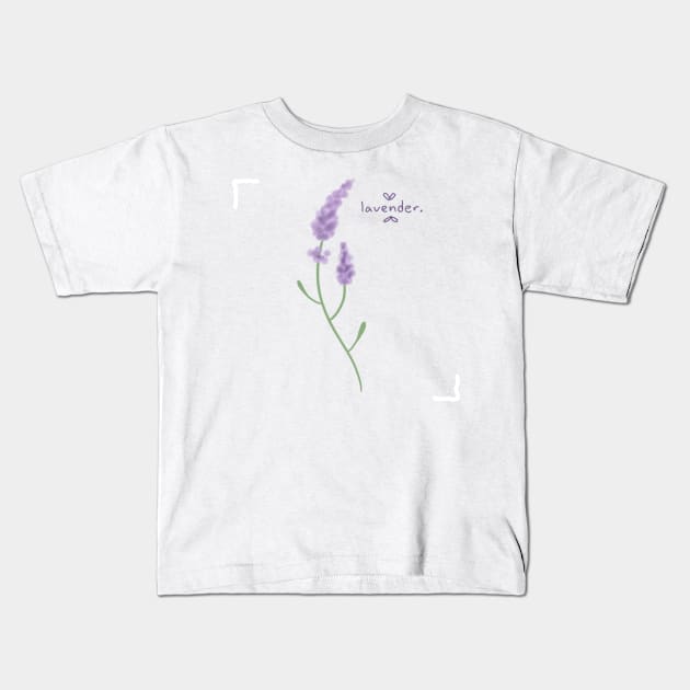 lavender. Kids T-Shirt by Introverted_Sawfish